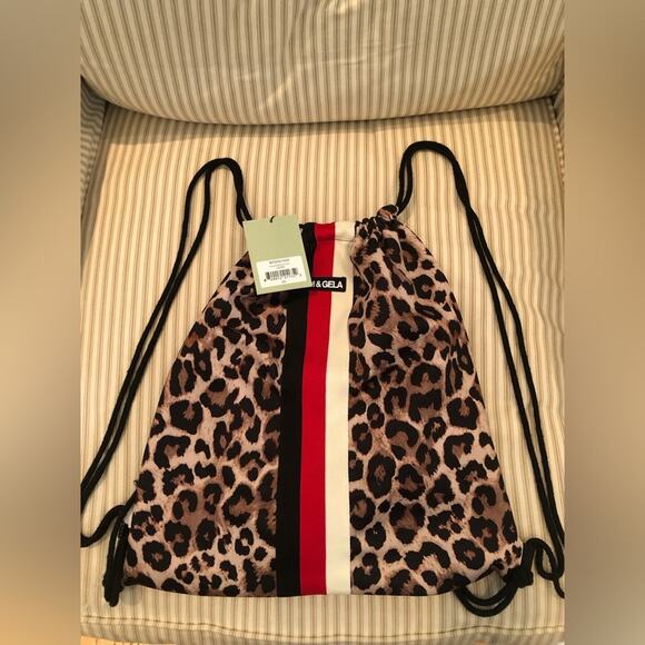 NWT Pam & Gela Leopard Backpack - Picture 6 of 7